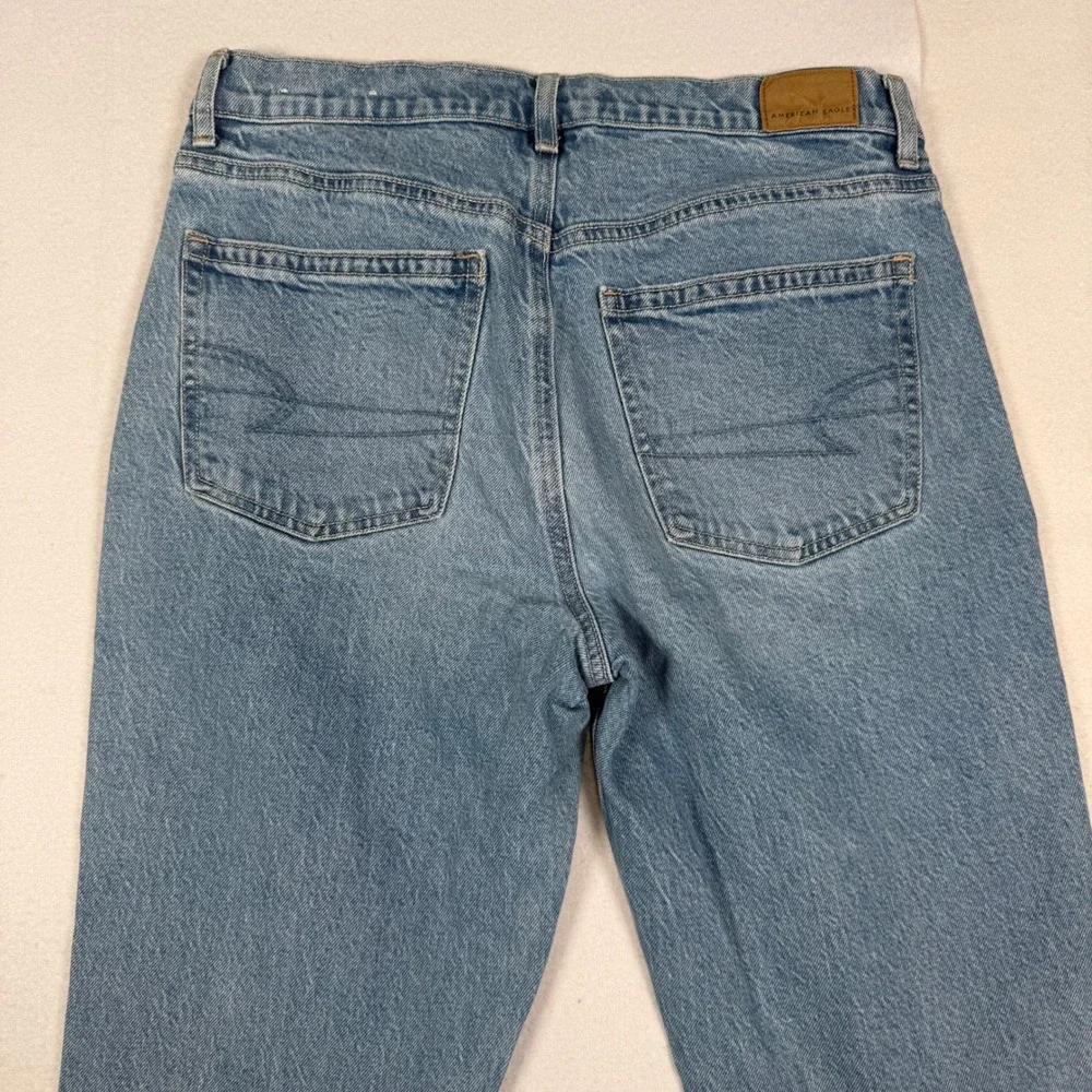 American Eagle Super High-Rise Ankle Straight Jeans Light Wash Womens 6 Regular - Picture 8 of 10